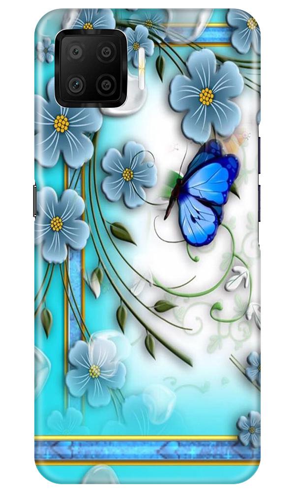 Blue Butterfly Case for Oppo F17