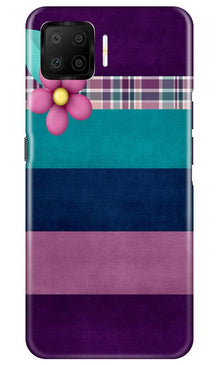 Purple Blue Mobile Back Case for Oppo F17 (Design - 37)