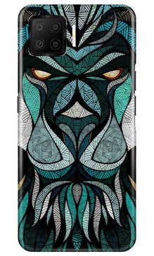 Lion Mobile Back Case for Oppo F17 (Design - 97)