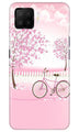 Pink Flowers Cycle Case for Oppo F17  (Design - 102)