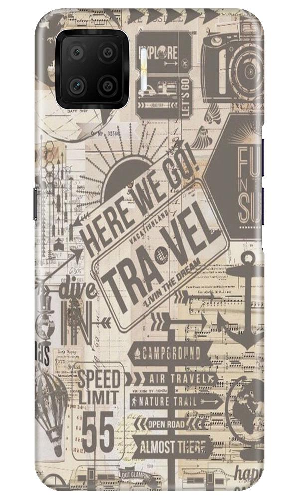 Travel Case for Oppo F17  (Design - 104)
