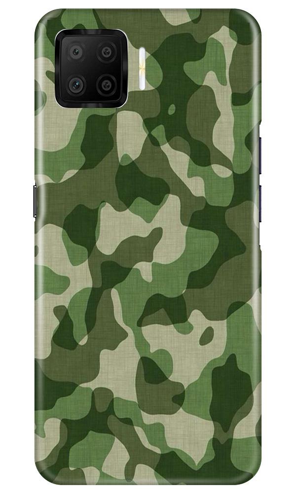 Army Camouflage Case for Oppo F17  (Design - 106)