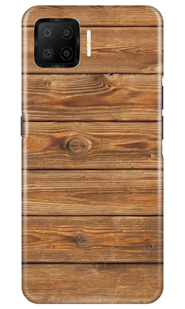 Wooden Look Case for Oppo F17  (Design - 113)