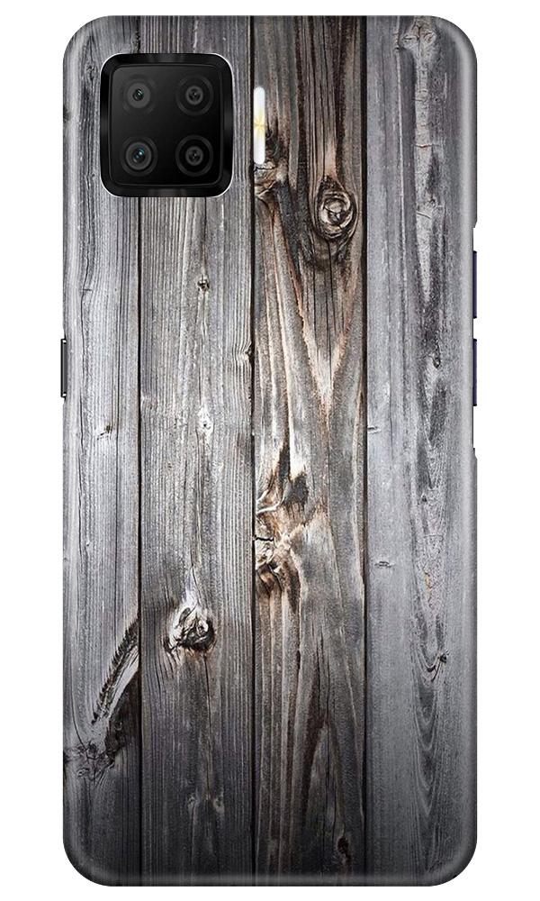 Wooden Look Case for Oppo F17  (Design - 114)