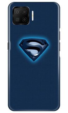 Superman Superhero Mobile Back Case for Oppo F17  (Design - 117)