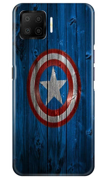 Captain America Superhero Mobile Back Case for Oppo F17  (Design - 118)