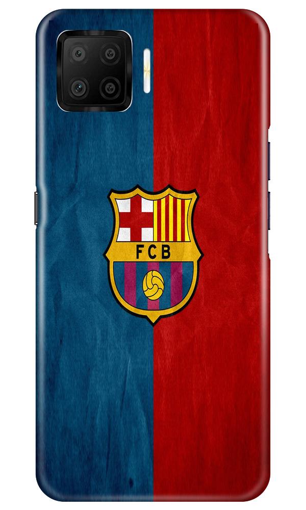 FCB Football Case for Oppo F17  (Design - 123)