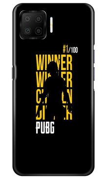 Pubg Winner Winner Mobile Back Case for Oppo F17  (Design - 177)