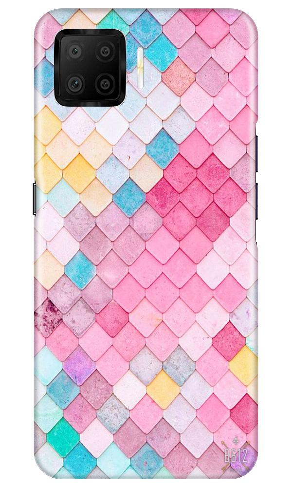 Pink Pattern Case for Oppo F17 (Design No. 215)