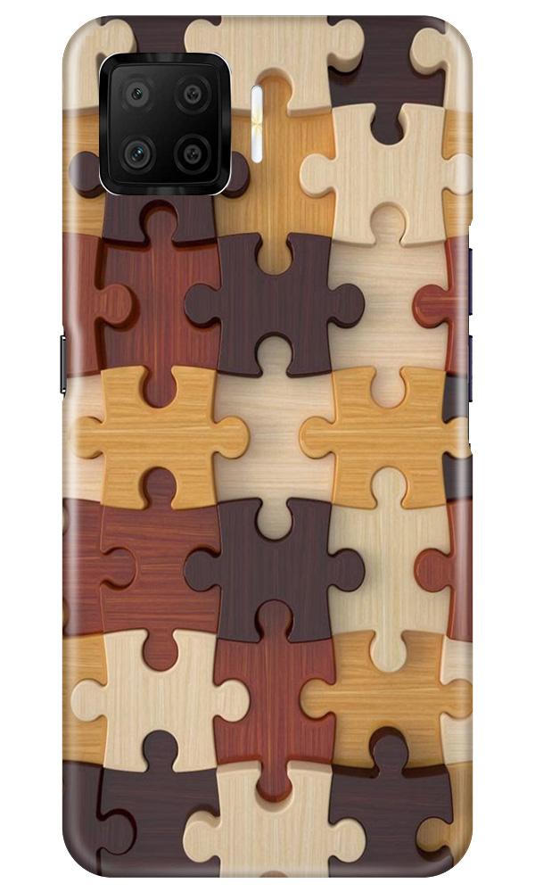 Puzzle Pattern Case for Oppo F17 (Design No. 217)