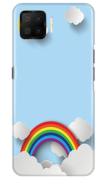 Rainbow Mobile Back Case for Oppo F17 (Design - 225)