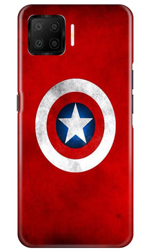 Captain America Mobile Back Case for Oppo F17 (Design - 249)