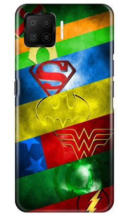 Superheros Logo Case for Oppo F17 (Design No. 251)