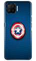 Captain America Shield Case for Oppo F17 (Design No. 253)