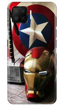 Ironman Captain America Case for Oppo F17 (Design No. 254)