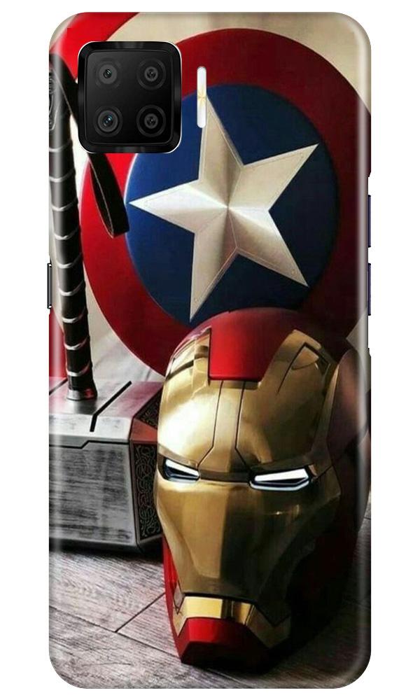 Ironman Captain America Case for Oppo F17 (Design No. 254)