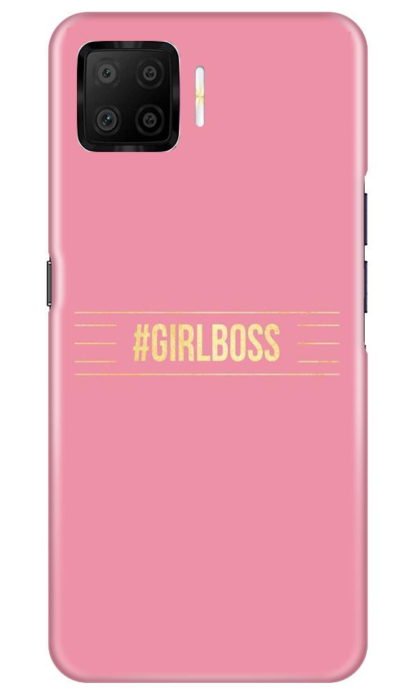 Girl Boss Pink Case for Oppo F17 (Design No. 263)