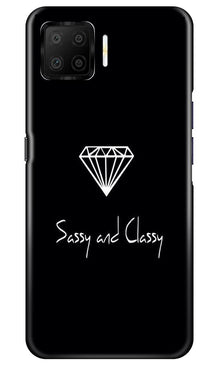 Sassy and Classy Mobile Back Case for Oppo F17 (Design - 264)