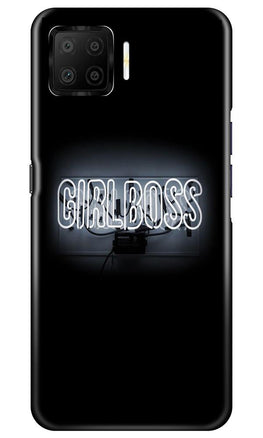 Girl Boss Black Case for Oppo F17 (Design No. 268)