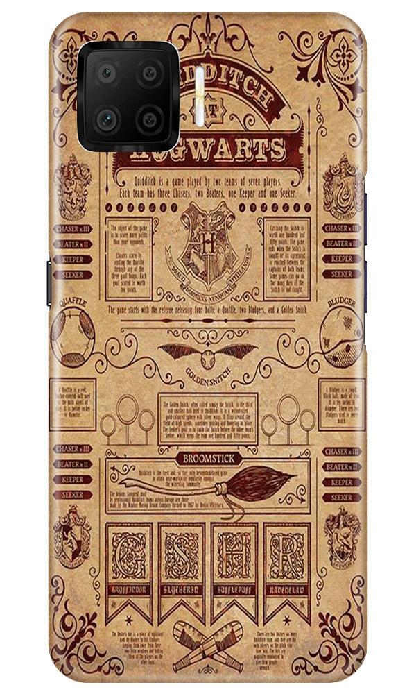 Hogwarts Mobile Back Case for Oppo F17 (Design - 304)