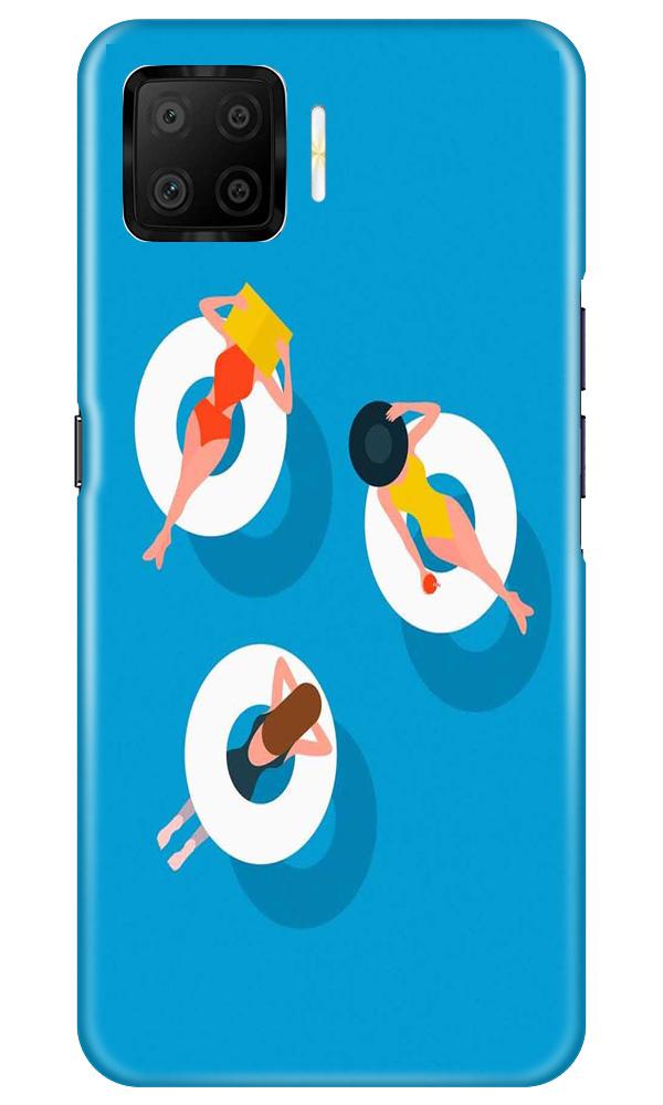 Girlish Mobile Back Case for Oppo F17 (Design - 306)