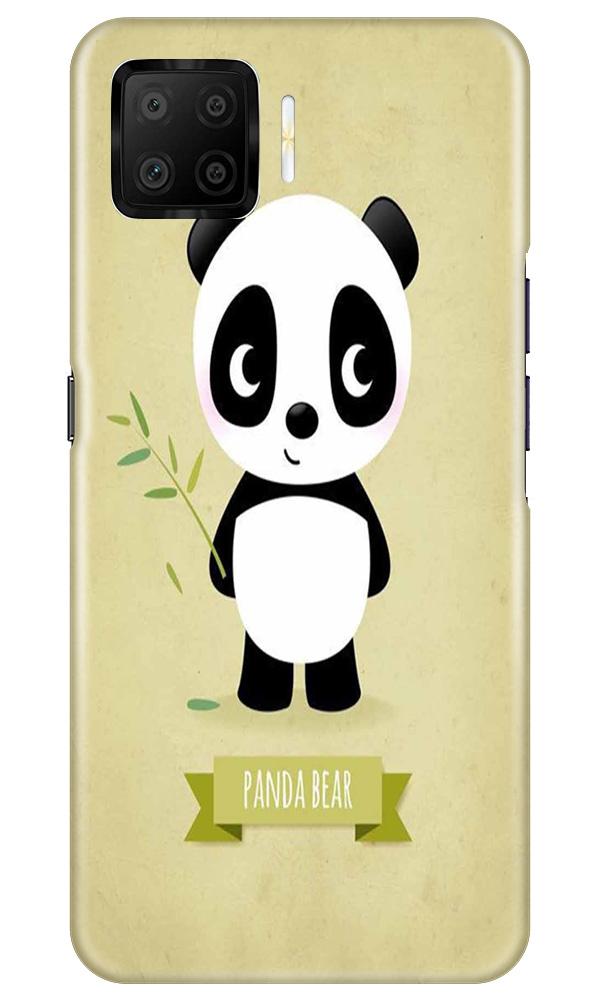 Panda Bear Mobile Back Case for Oppo F17 (Design - 317)