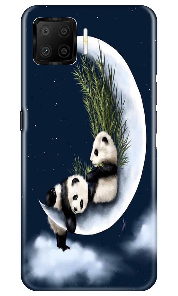 Panda Moon Mobile Back Case for Oppo F17 (Design - 318)