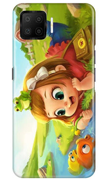 Baby Girl Mobile Back Case for Oppo F17 (Design - 339)