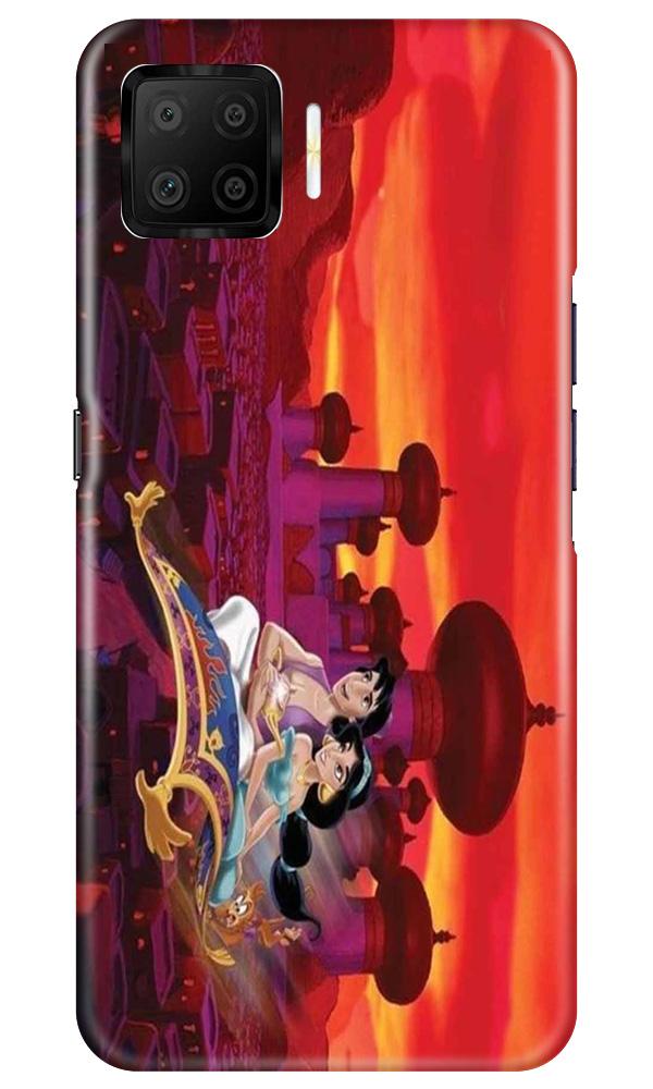 Aladdin Mobile Back Case for Oppo F17 (Design - 345)