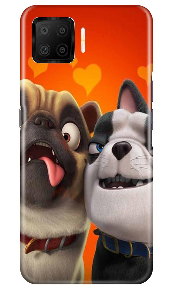 Dog Puppy Mobile Back Case for Oppo F17 (Design - 350)