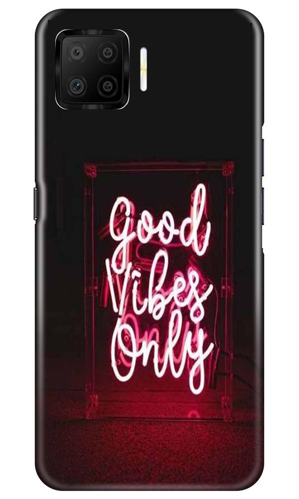 Good Vibes Only Mobile Back Case for Oppo F17 (Design - 354)