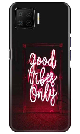 Good Vibes Only Mobile Back Case for Oppo F17 (Design - 354)