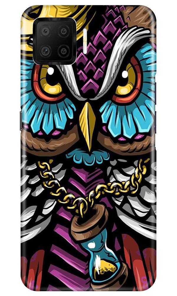 Owl Mobile Back Case for Oppo F17 (Design - 359)