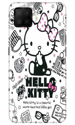 Hello Kitty Mobile Back Case for Oppo F17 (Design - 361)