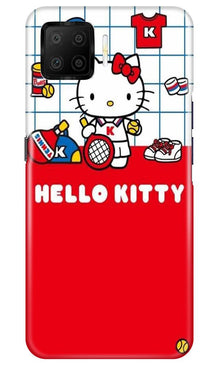 Hello Kitty Mobile Back Case for Oppo F17 (Design - 363)