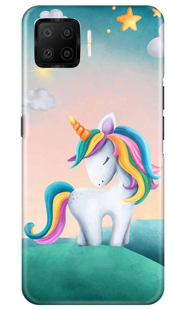 Unicorn Mobile Back Case for Oppo F17 (Design - 366)