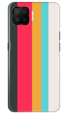 Color Pattern Mobile Back Case for Oppo F17 (Design - 369)