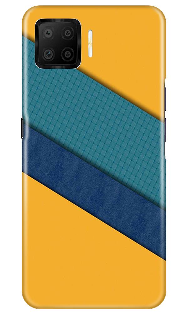 Diagonal Pattern Mobile Back Case for Oppo F17 (Design - 370)