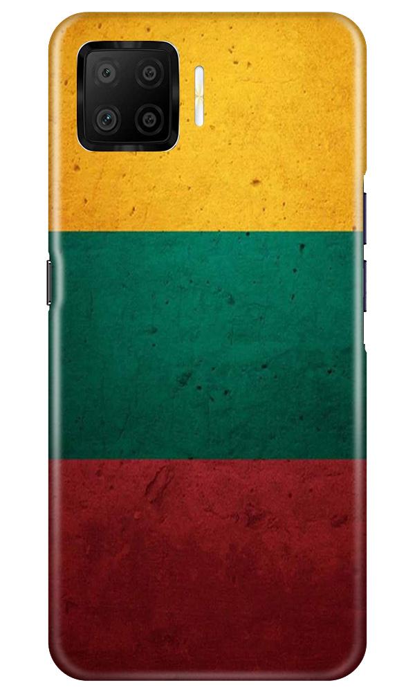 Color Pattern Mobile Back Case for Oppo F17 (Design - 374)