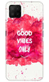 Good Vibes Only Mobile Back Case for Oppo F17 (Design - 393)