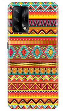 Zigzag line pattern Mobile Back Case for Oppo F19 (Design - 4)