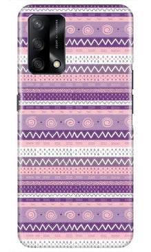 Zigzag line pattern3 Mobile Back Case for Oppo F19 (Design - 11)