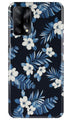 White flowers Blue Background2 Case for Oppo F19