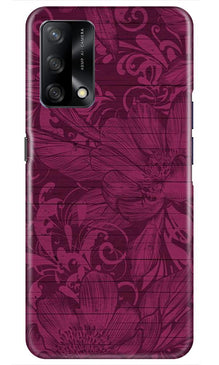 Purple Backround Mobile Back Case for Oppo F19 (Design - 22)