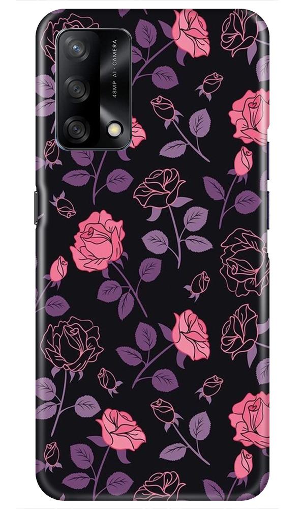 Rose Black Background Case for Oppo F19
