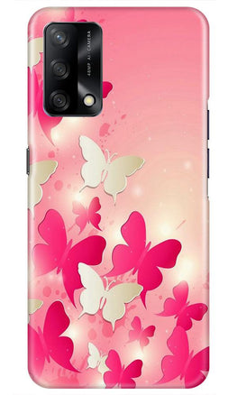 White Pick Butterflies Case for Oppo F19
