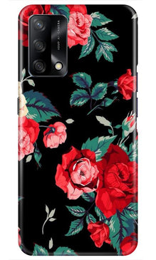 Red Rose2 Mobile Back Case for Oppo F19 (Design - 81)