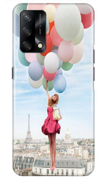 Girl with Baloon Mobile Back Case for Oppo F19 (Design - 84)