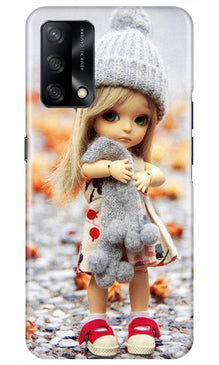 Cute Doll Mobile Back Case for Oppo F19 (Design - 93)