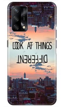 Look at things different Mobile Back Case for Oppo F19 (Design - 99)